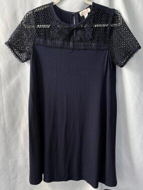 LOFT Navy Swing Dress